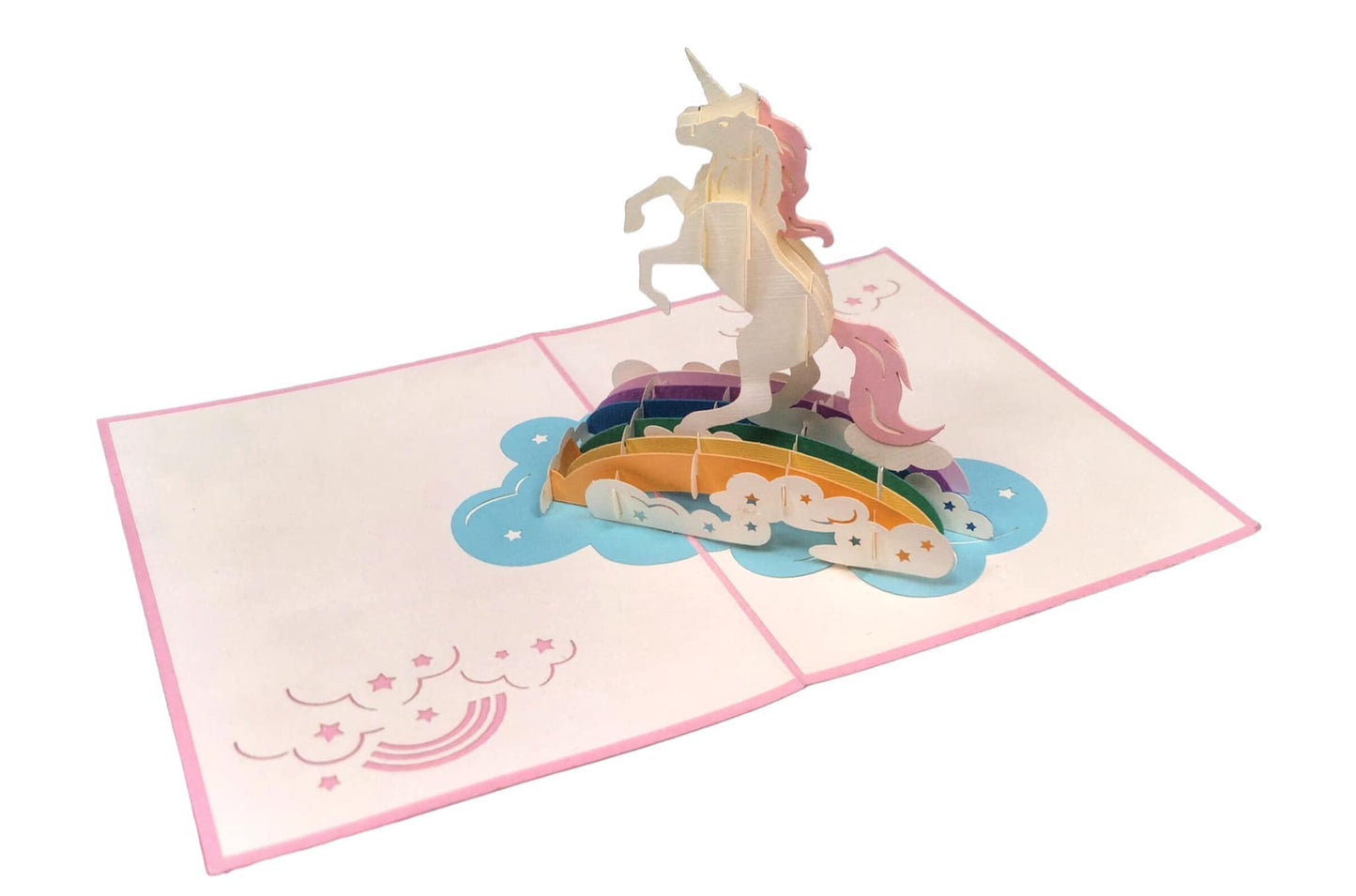 BIGLIETTO AUGURI UNICORN - ORIGAMO