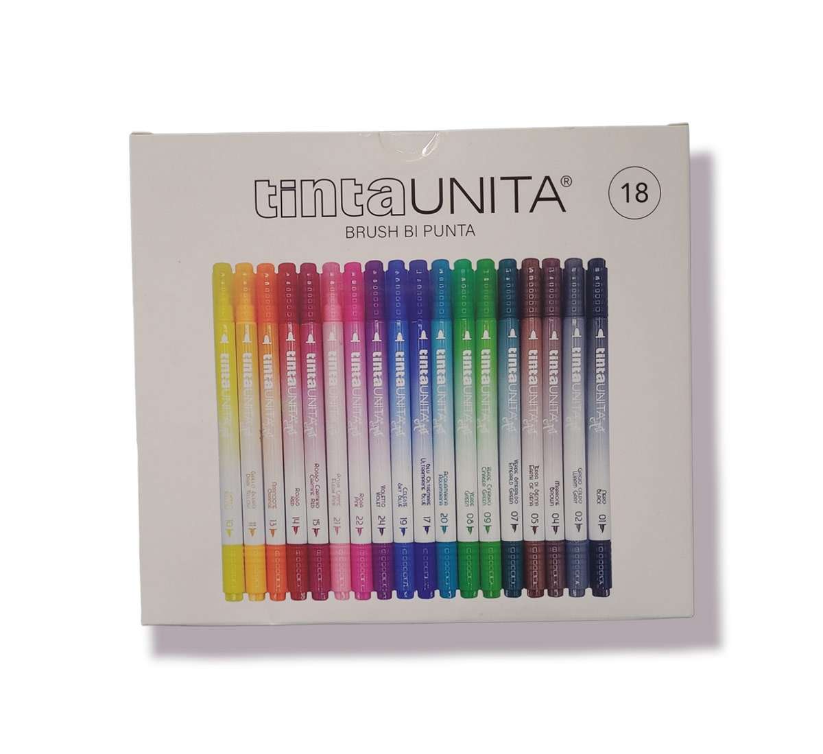 Pennarelli Brush Bi-Punta - Tinta Unita CF. DA 18