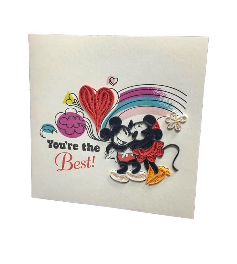 BIGLIETTO LOVE MICKEY MOUSE - ORIGAMO