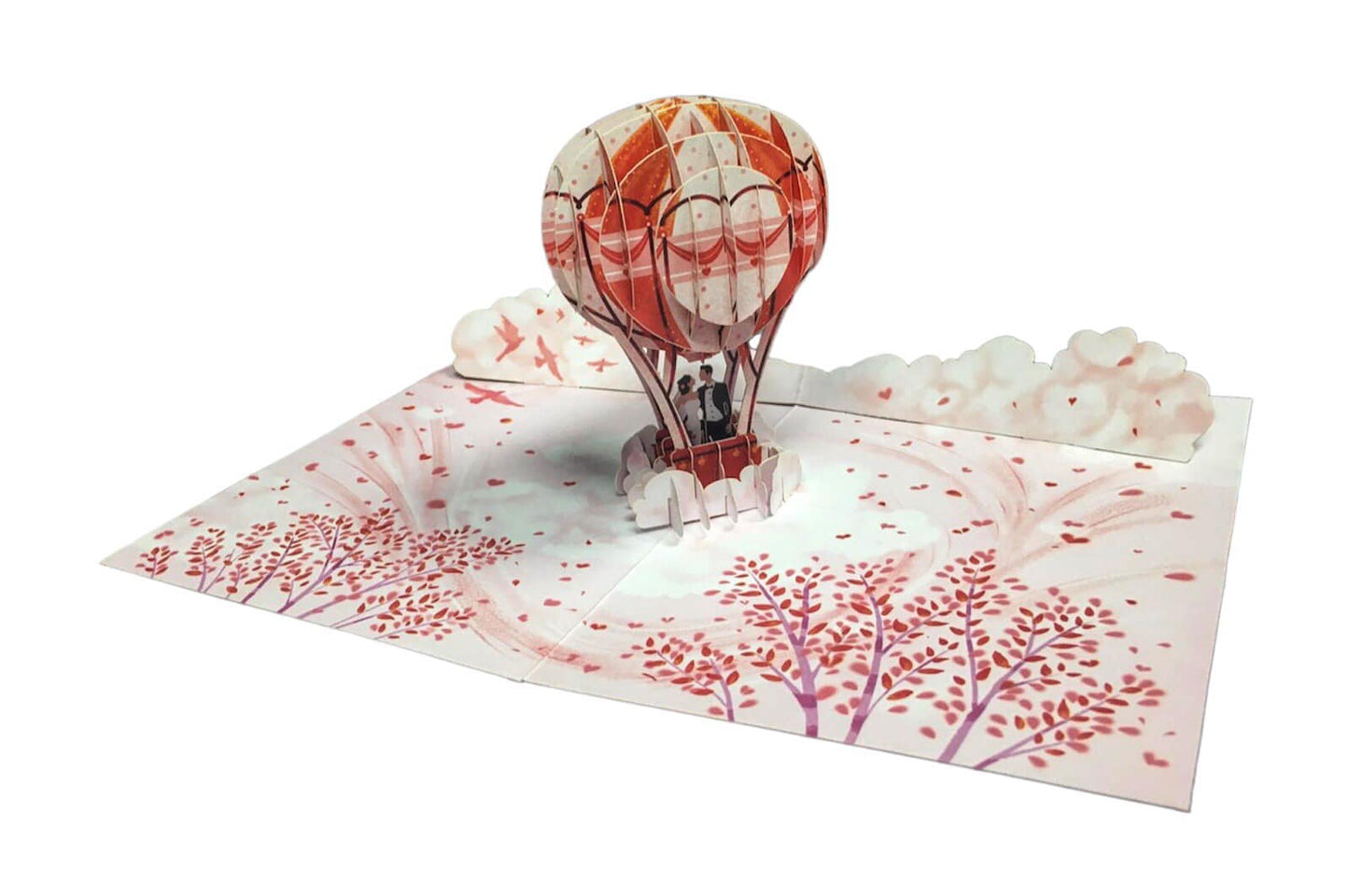 BIGLIETTO MATRIMONIO MONGOLFIERA - ORIGAMO