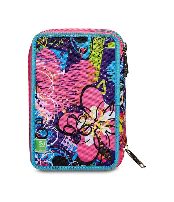Astuccio 3 zip accessoriato Gleamled Girl - SJ Gang