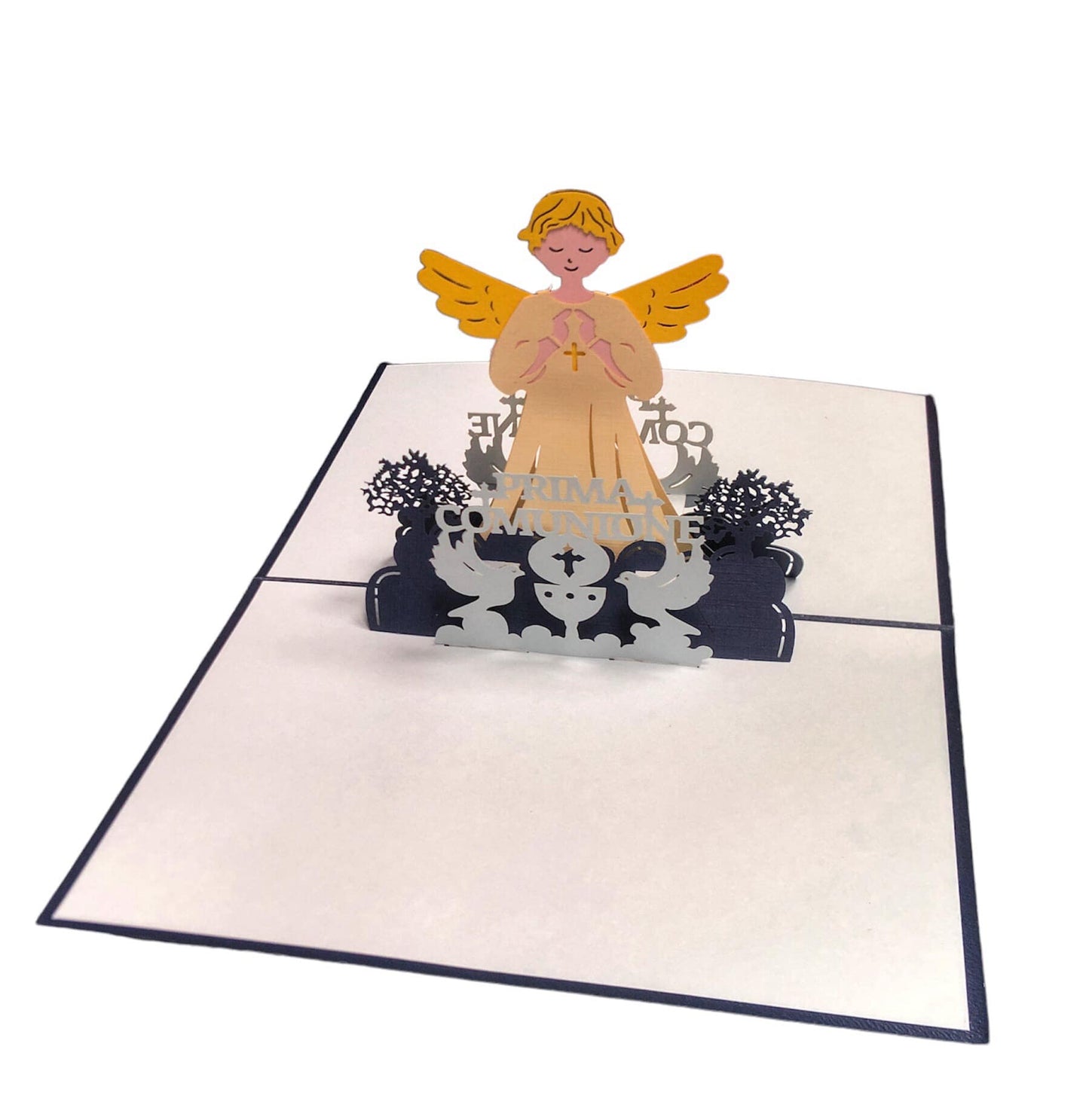 BIGLIETTO PRIMA COMUNIONE BOY - ORIGAMO