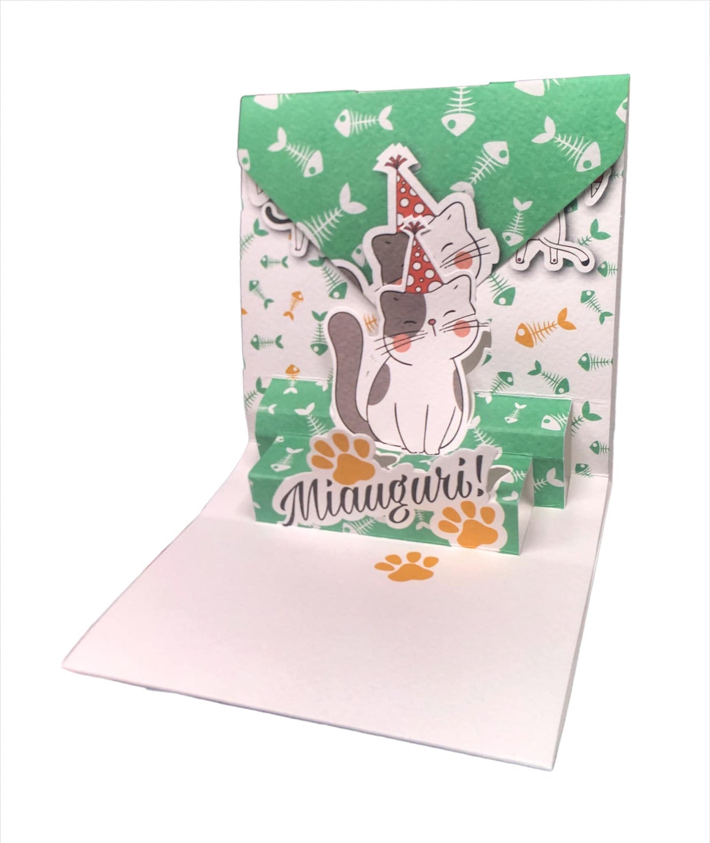 BIGLIETTO MIAUGURI! - ORIGAMO