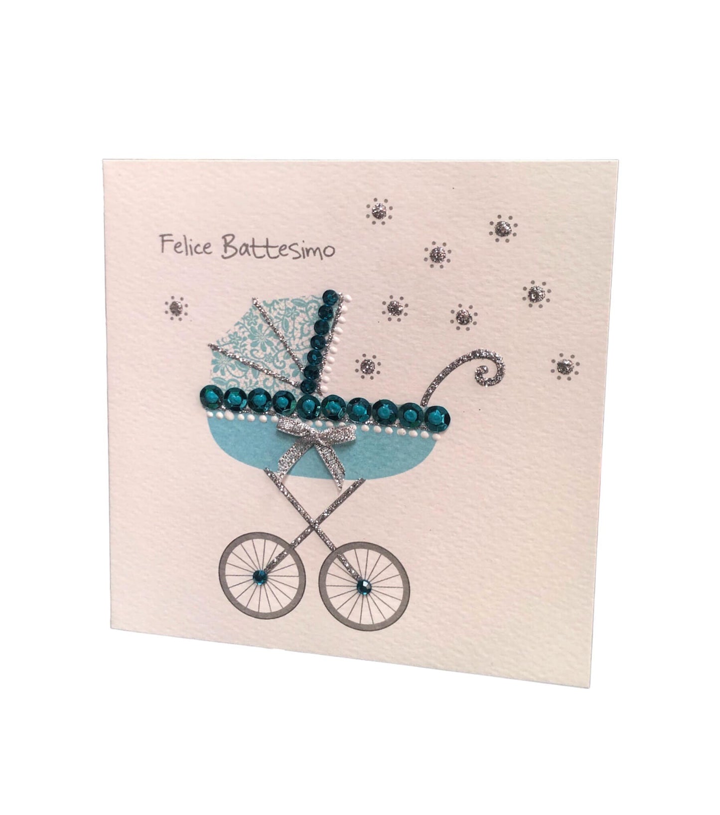 BIGLIETTO BATTESIMO BIMBO - ORIGAMO