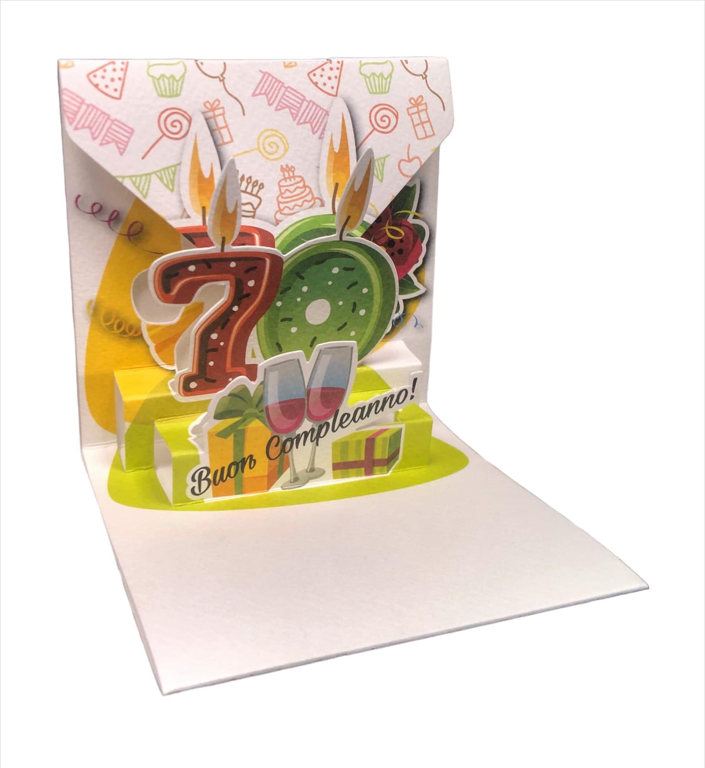 BIGLIETTO COMPLEANNO 70 - ORIGAMO
