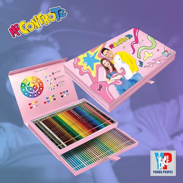 Valigetta/Scatola colori 72 pezzi classici/pastello - Me Contro Te