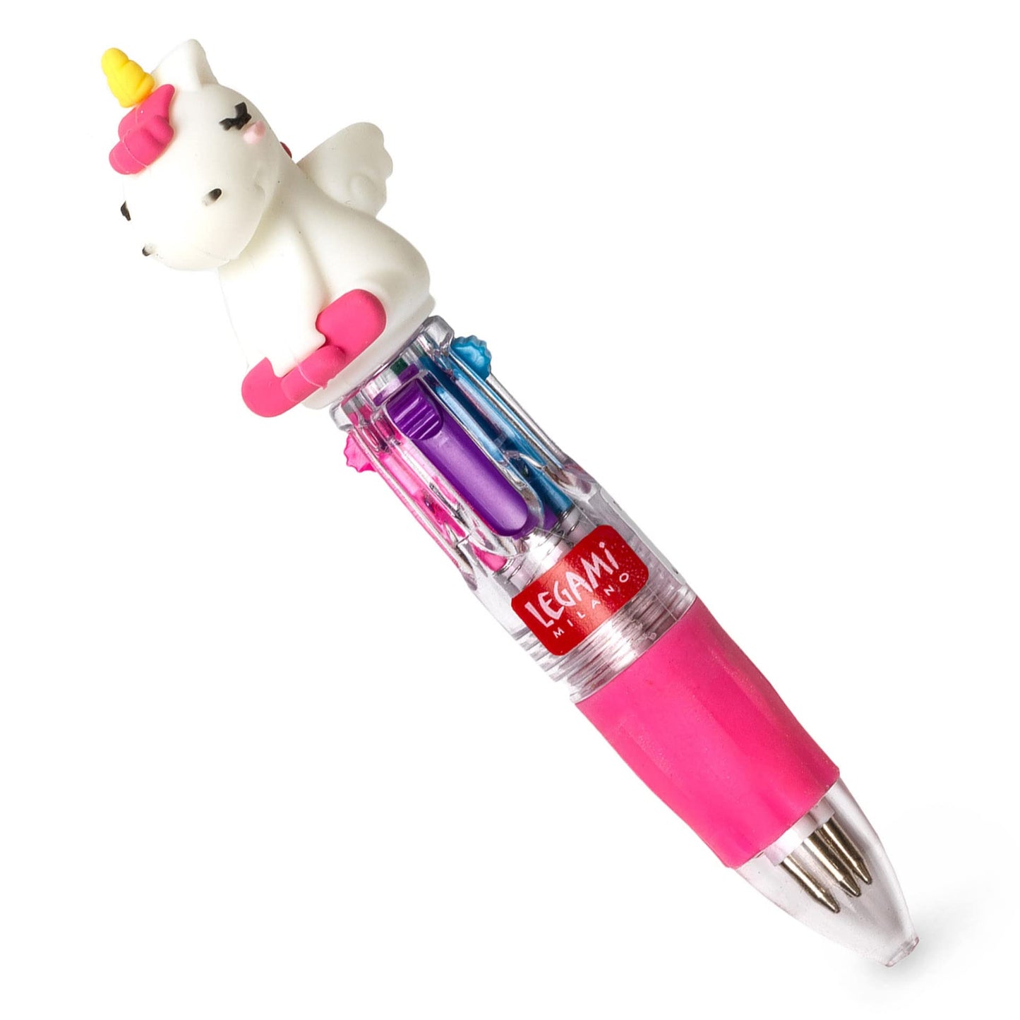 Mini Penna a Sfera 4 Colori Unicorn