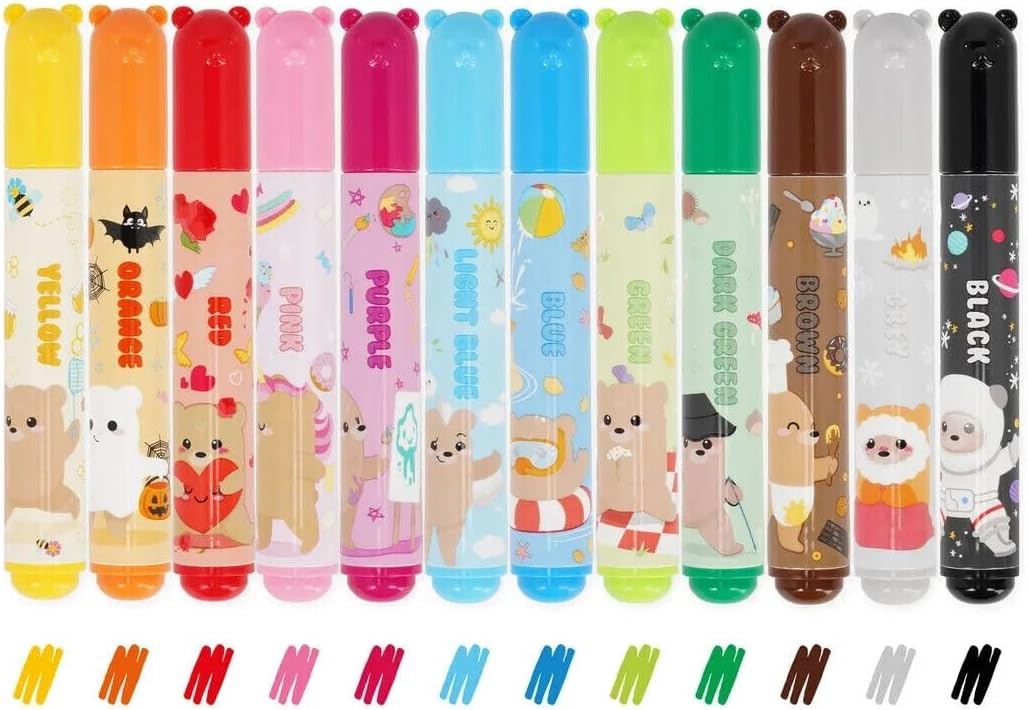 Set di 12 Pennarelli - Teddy Friends - Legami