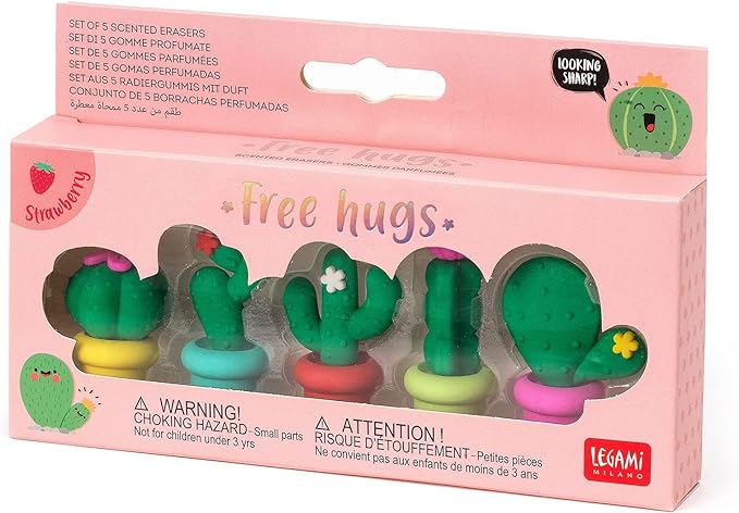 Set di 5 Gomme Profumate - Free Hugs - Legami