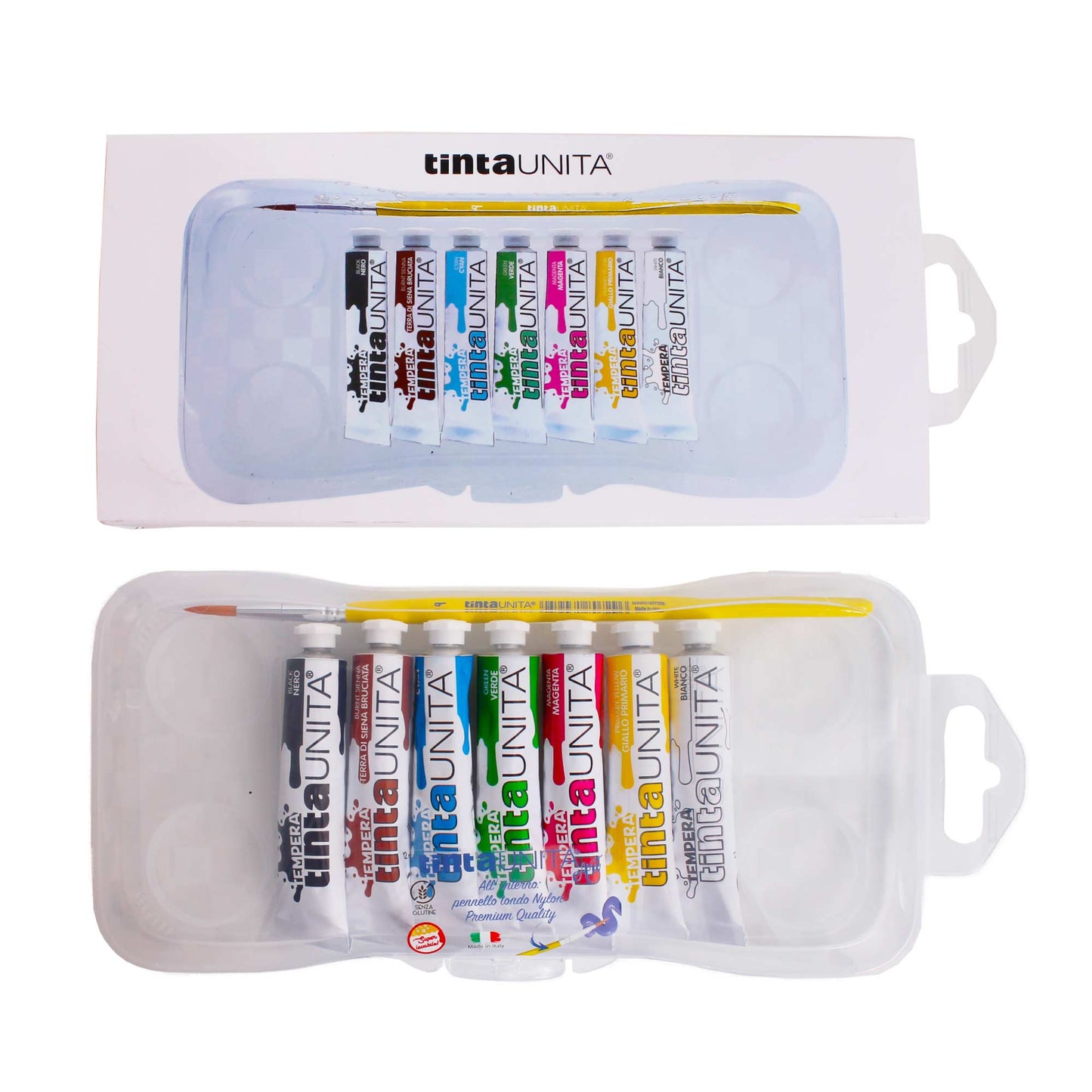 Tempera 12ml Scatola Da 7 - Tinta Unita
