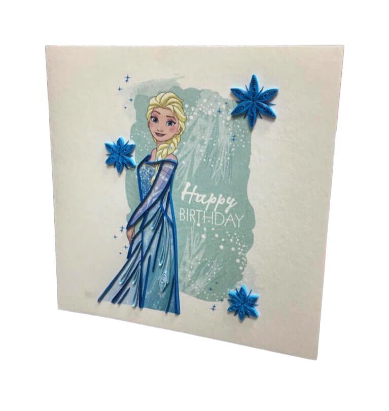 BIGLIETTO AUGURI FROZEN - ORIGAMO
