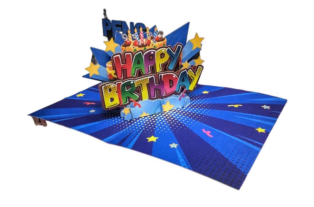 BIGLIETTO HAPPY BIRTHDAY - ORIGAMO