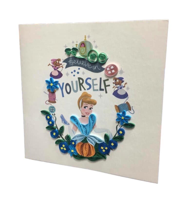 BIGLIETTO AUGURI CENERENTOLA - ORIGAMO