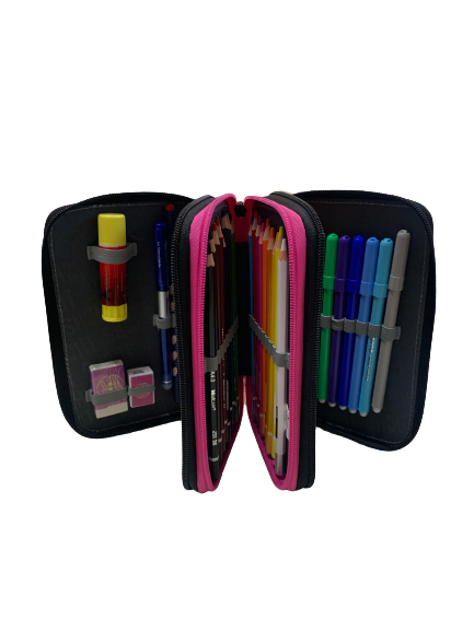 Astuccio 3 zip accessoriato Peace&Love - Shout