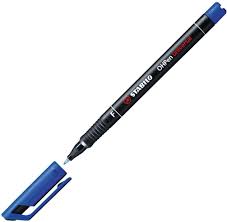 Marcatore permanente Stabilo OHPen - FINE BLU