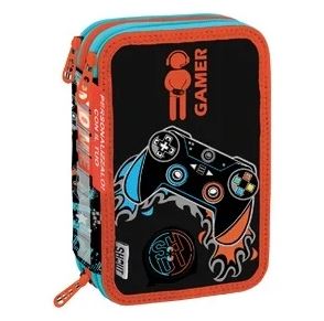 Astuccio 3 zip accessoriato Gamer - Shout