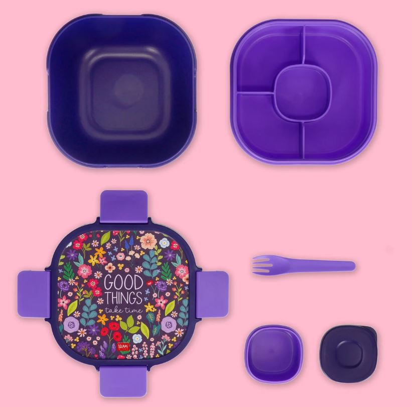 Contenitore Porta Pranzo 1700 ml - Flowers - Lunch Box - Legami