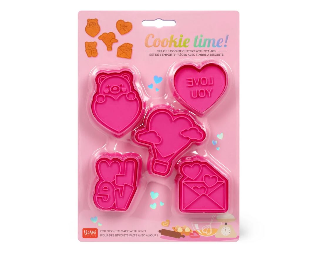 Set di 5 Formine per Biscotti - Cookie Time! - San Valentino 2025 - Legami Milano