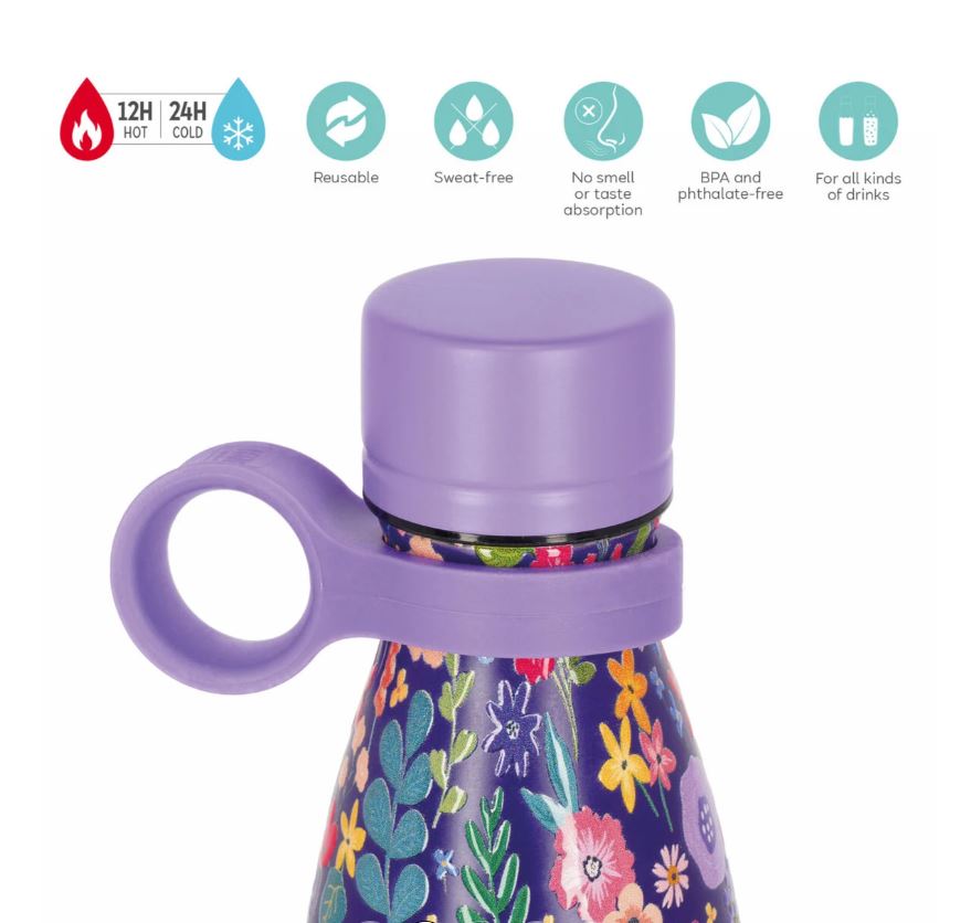 Bottiglia Termica 500 ml - Flowers - Hot & Cold - Legami