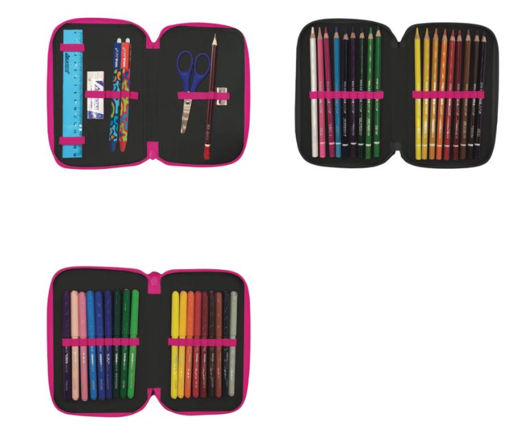 Astuccio 3 Zip Original - Tinta Unita Teen