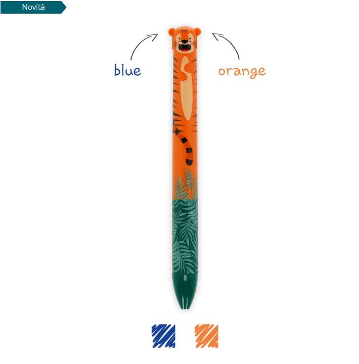Penna a Due Colori Tiger - Click&Clack - Legami