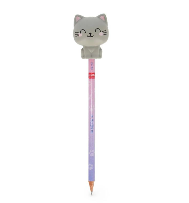 Matita con Antistress Kitty "Be Curious" - Gatto - Squeezies - Legami