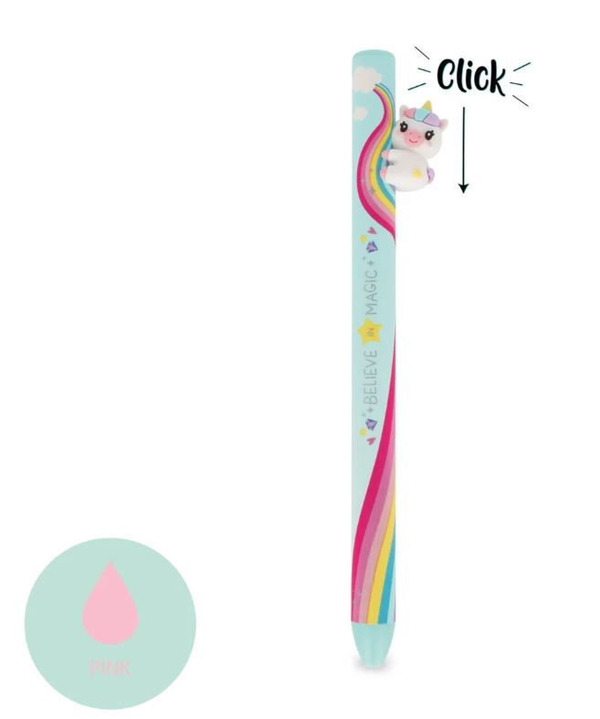 Penna a Sfera a Scatto Unicorn "Believe In Magic" - Unicorno - Free Hugs - Legami