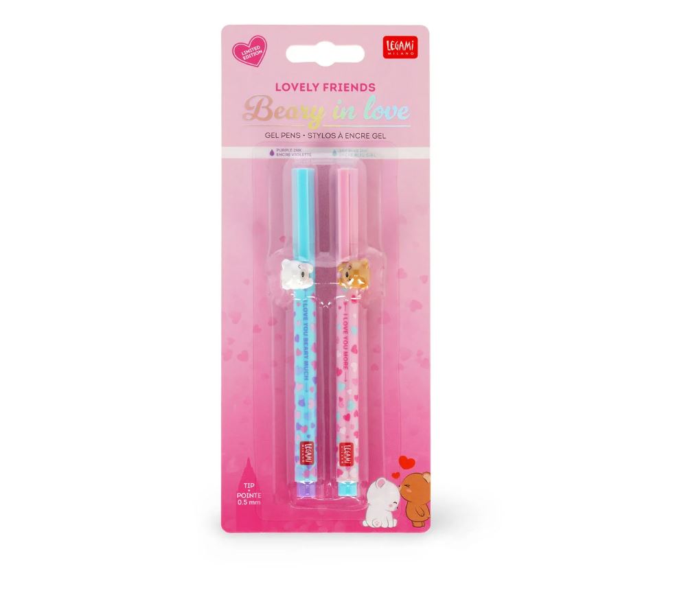 Set di 2 Penne Gel - Beary in Love - San Valentino 2025 - Legami Milano