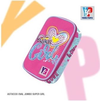 Astuccio Ovale Jumbo Super Girl - Tinta Unita