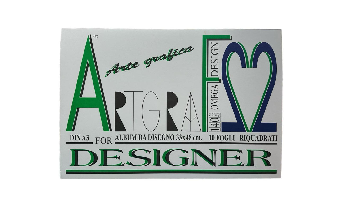 Album F2 10 fogli 33x48 Riquadrati - Artgraf