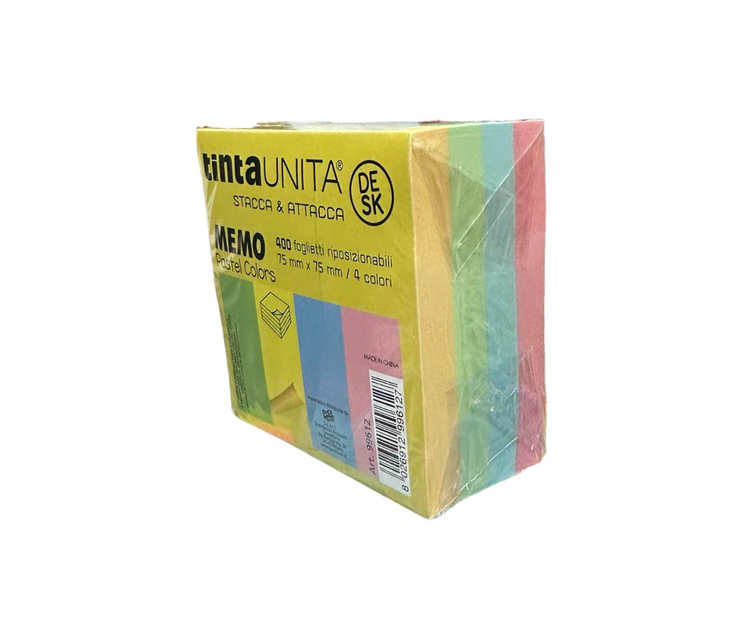 Post it Stacca&Attacca 400 foglietti Pastello - Tinta Unita Desk