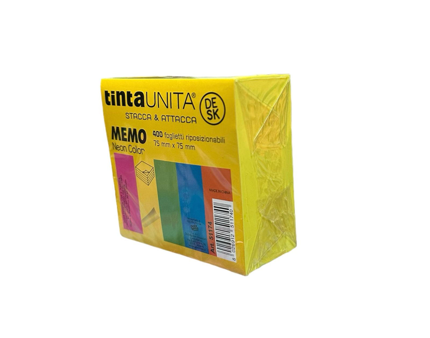 Post it Stacca&Attacca 400 foglietti Giallo - Tinta Unita Desk