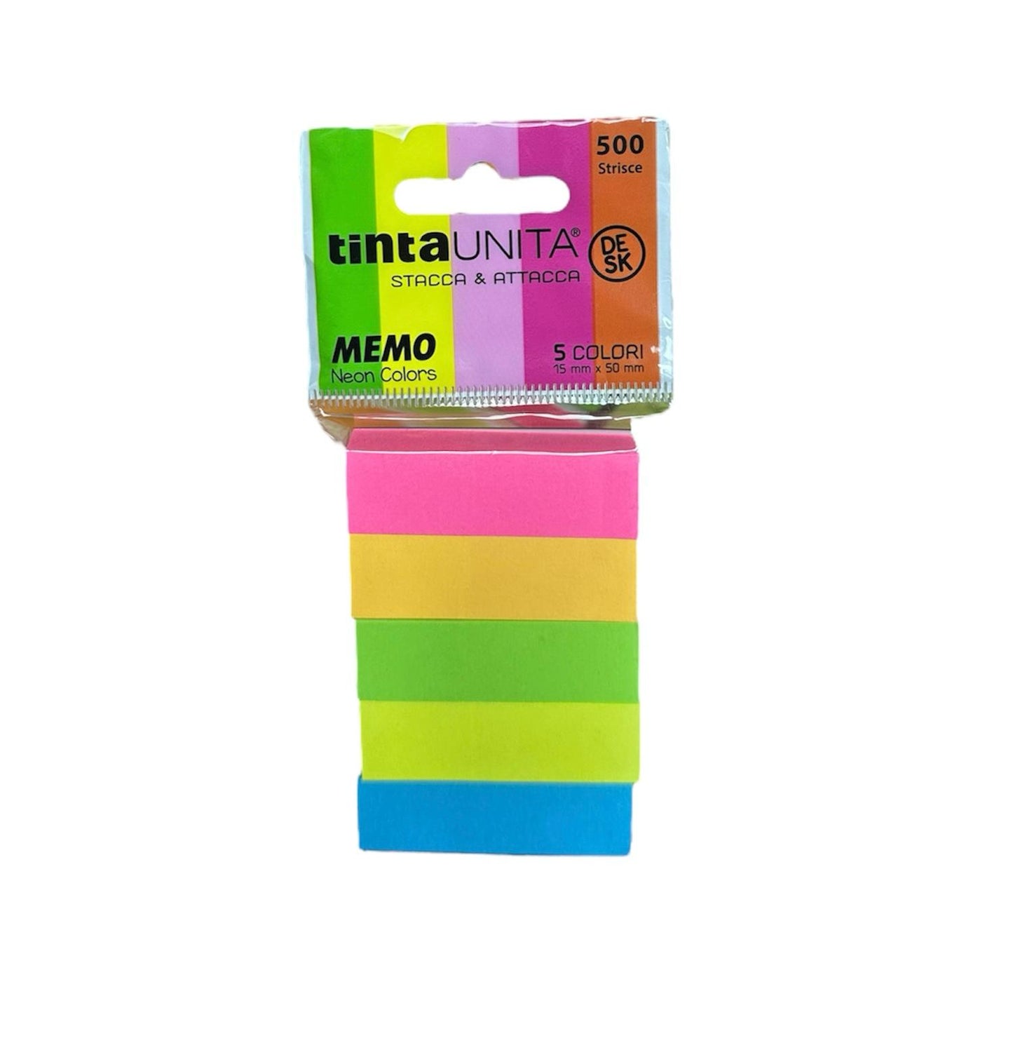 Segnapagina Stacca&Attacca 500 strisce - Tinta Unita Desk