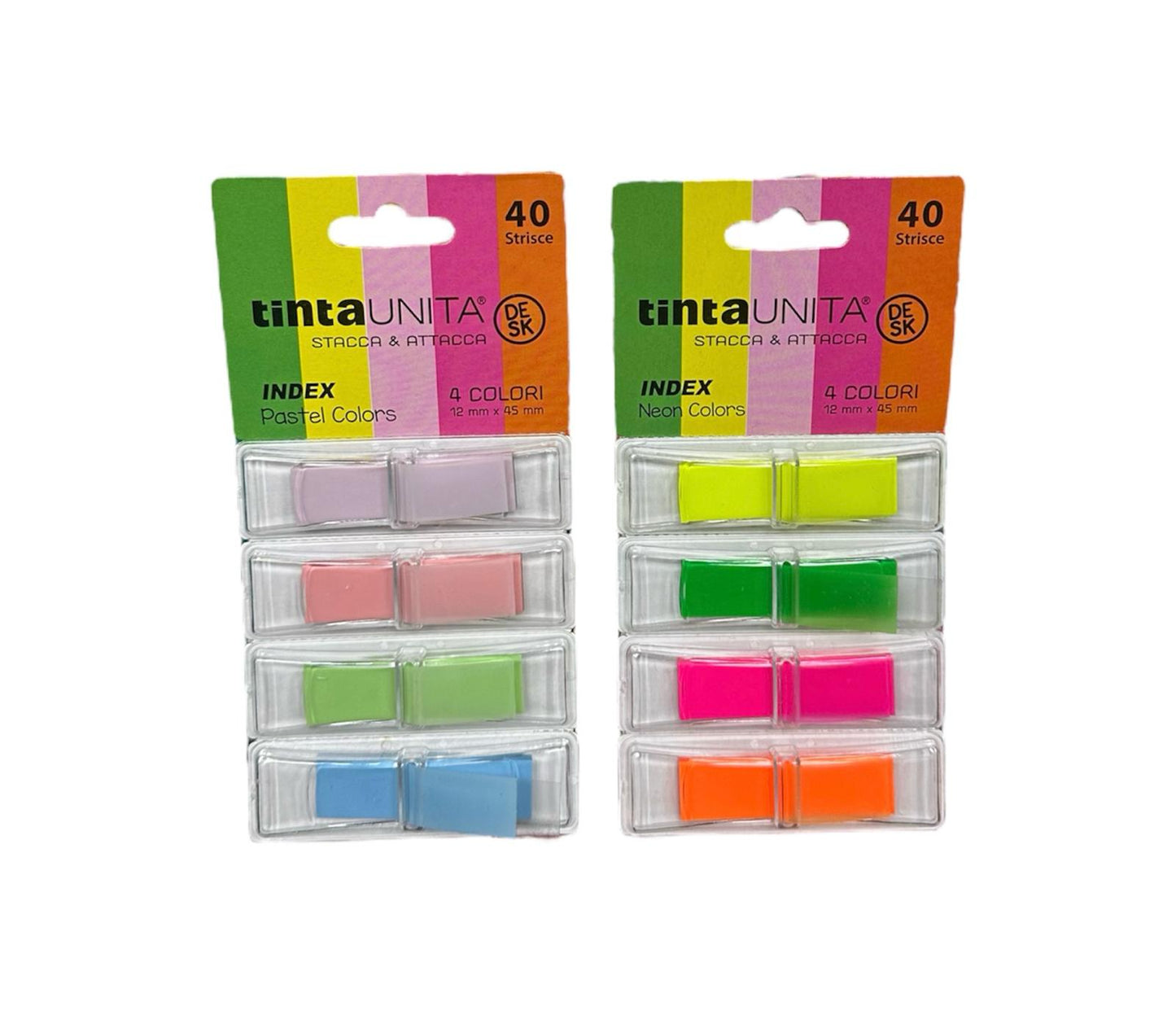 Segnapagina Stacca&Attacca 40 strisce - Tinta Unita Desk