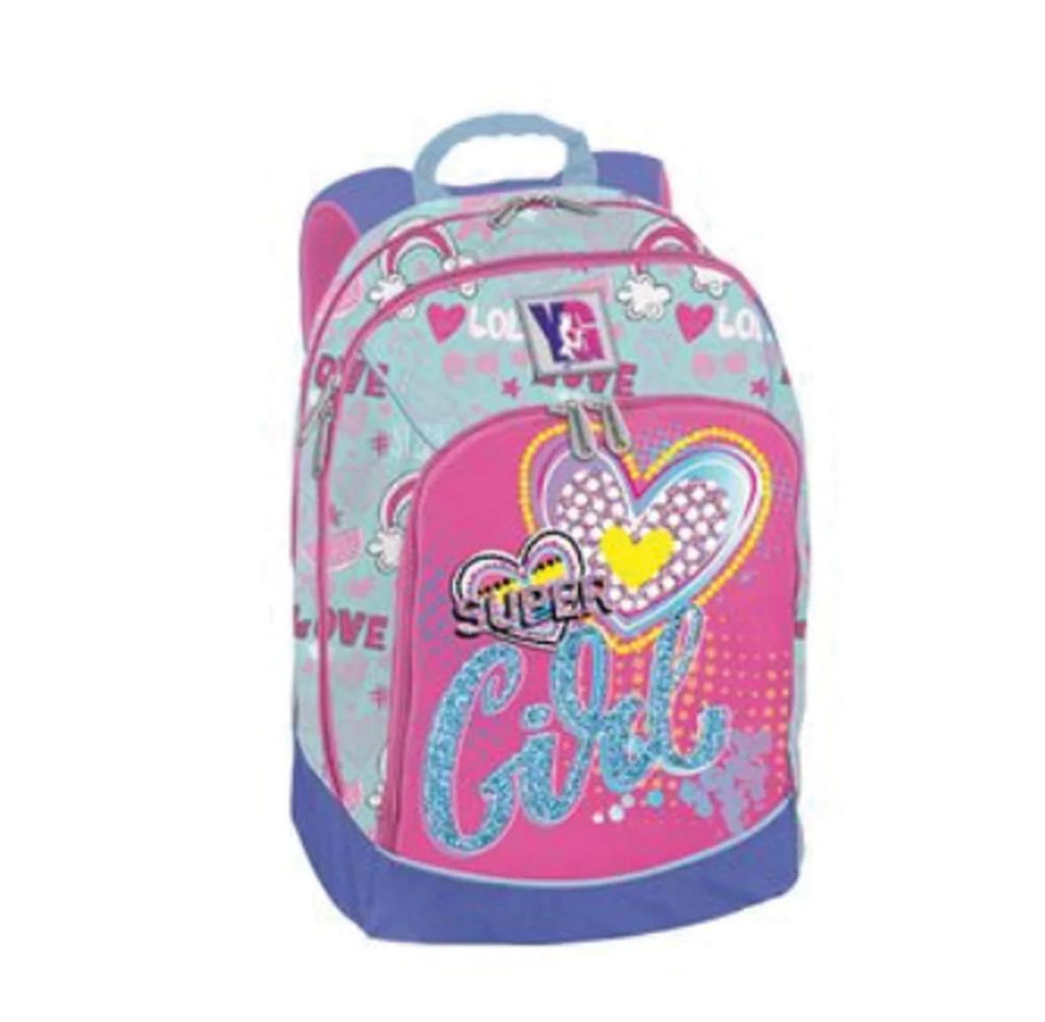 Zaino Dream Super Girl con luci + ricarica astuccio in omaggio - Tinta Unita