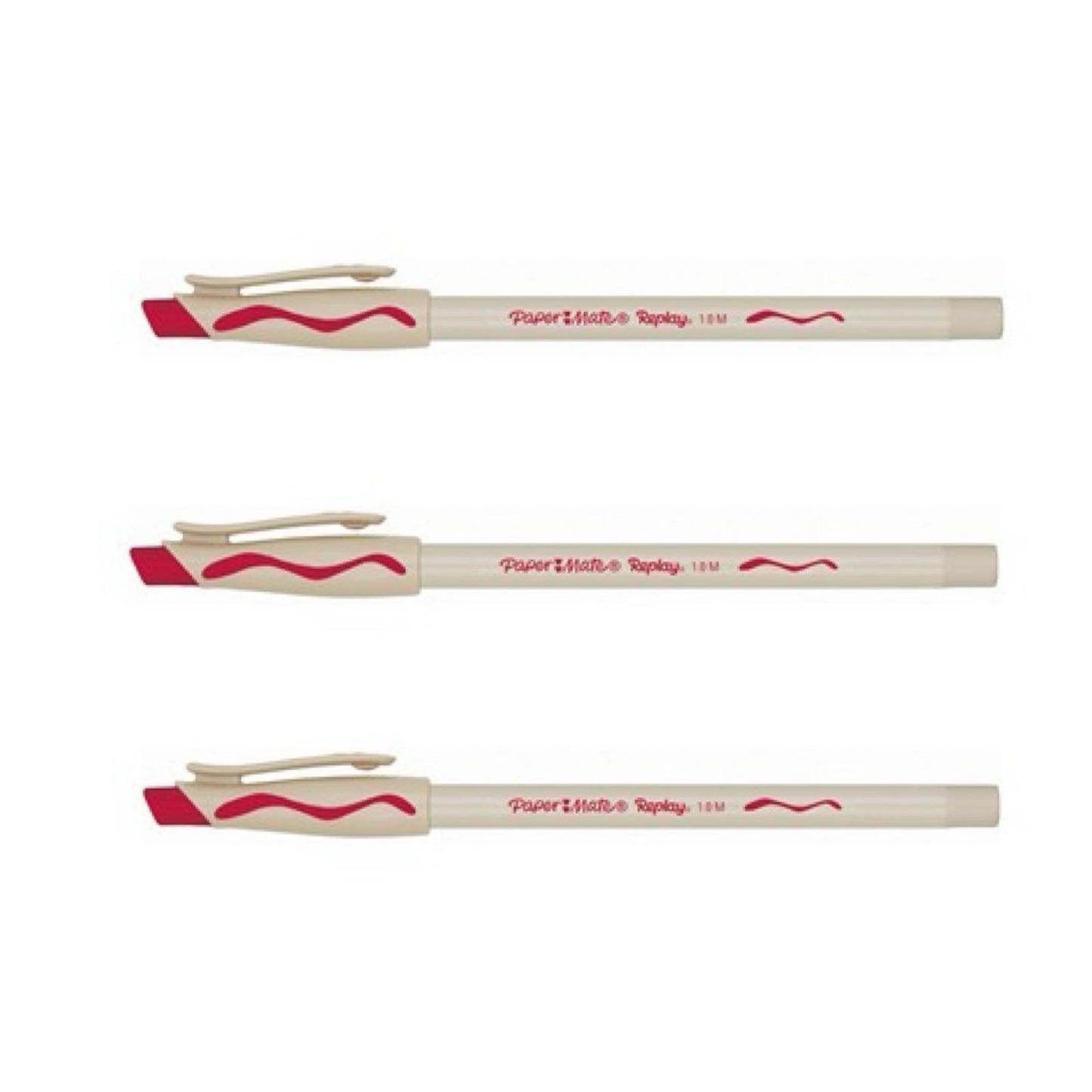 Set 3 penne cancellabili rossa - PaperMate Replay