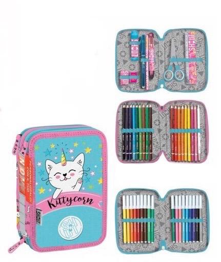Astuccio 3 zip accessoriato Kittycorn - Shout