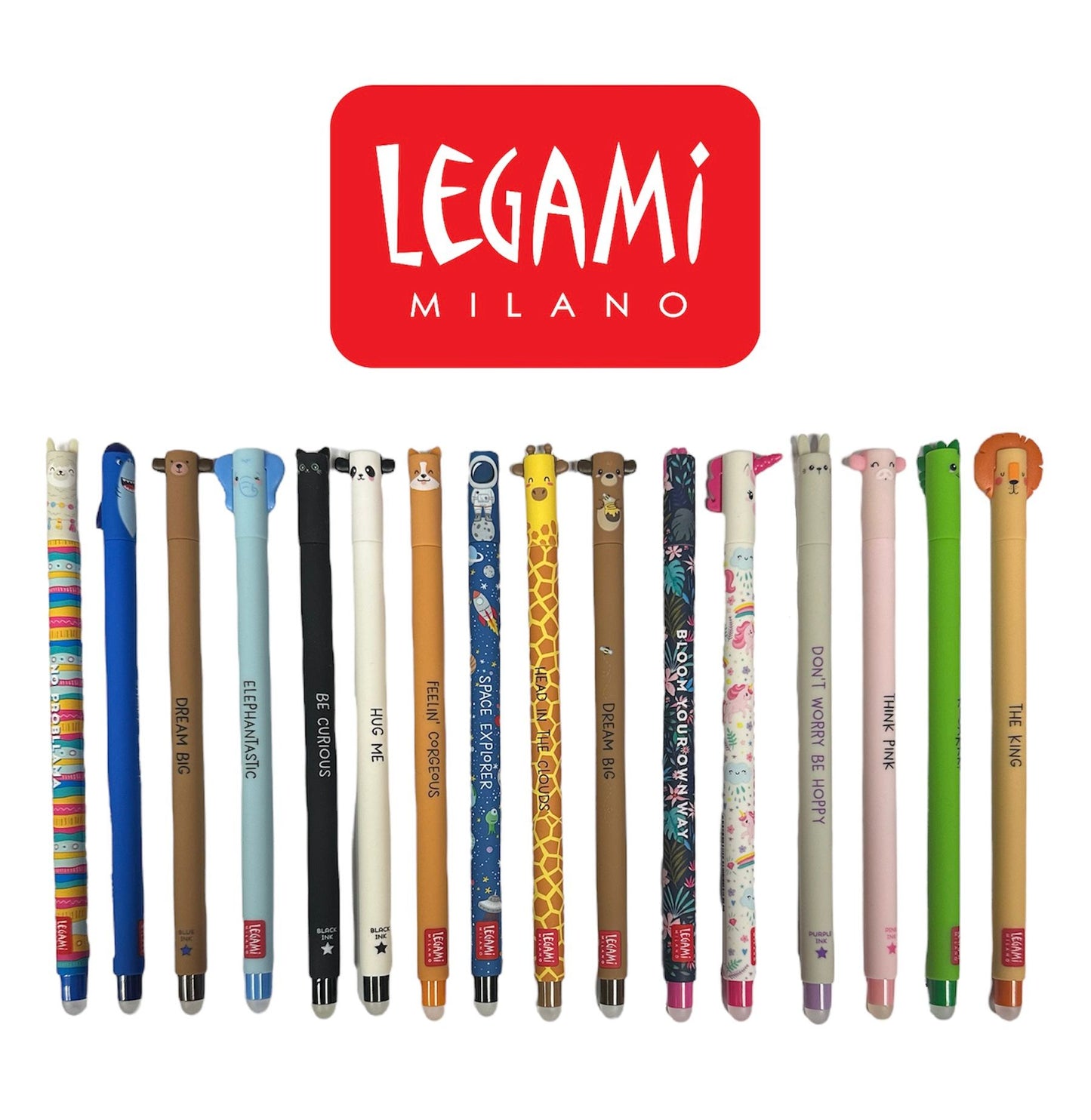Set di 16 Penne Gel Cancellabili - Erasable Pen - Legami