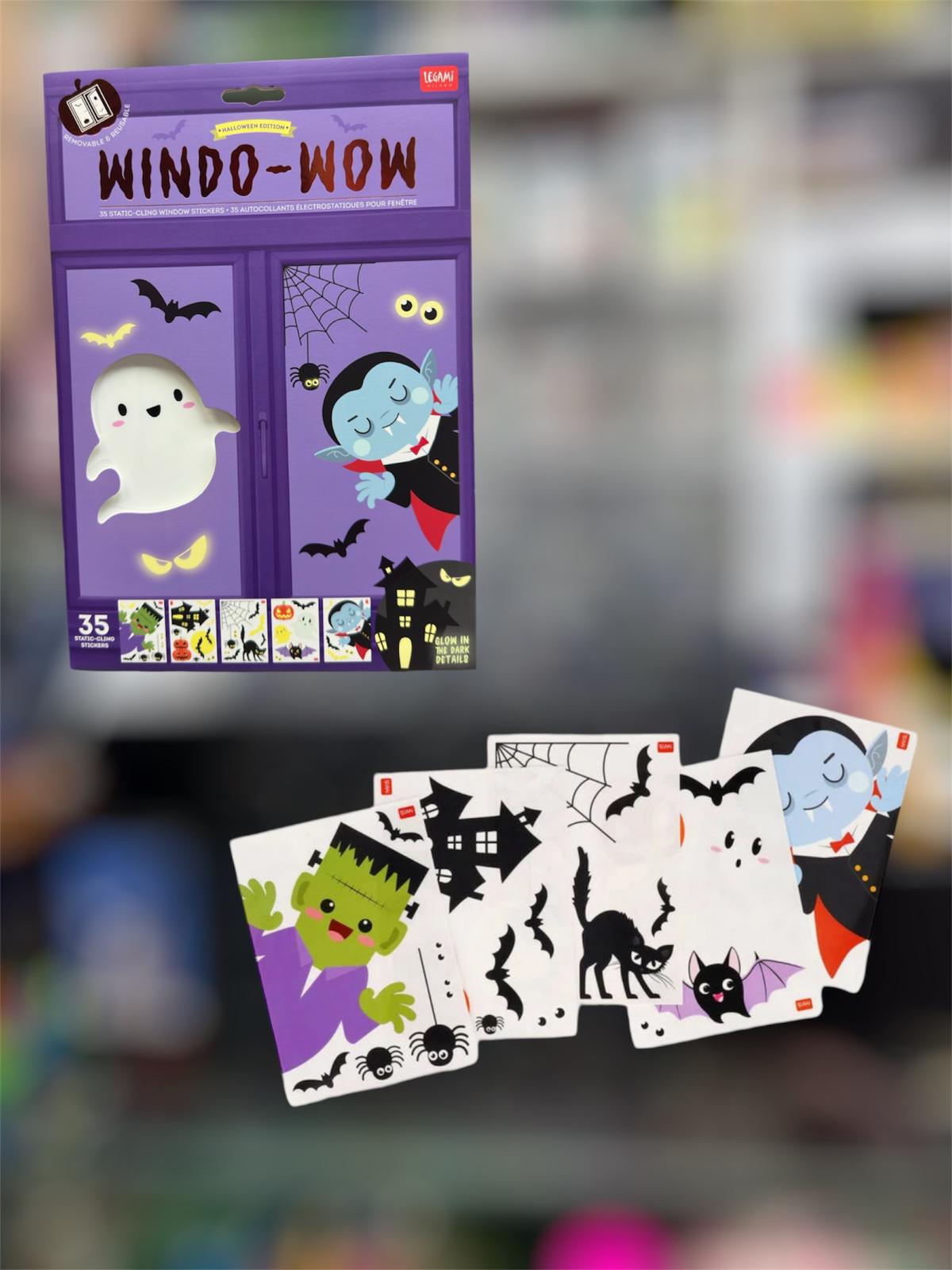 Set 35 Adesivi Elettrostatici per Finestra - Windo-Wow - Halloween - Legami