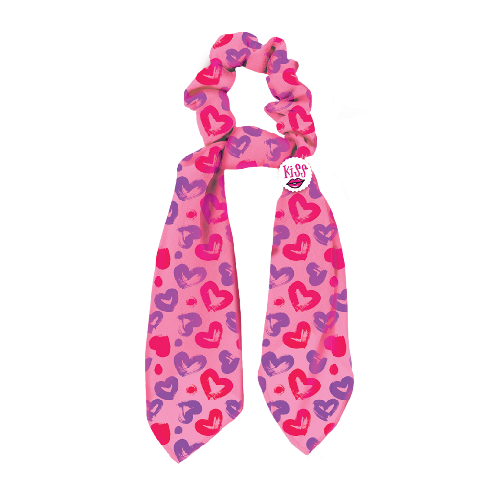 Elastico fermacapelli con foulard - Tinta Unita Kiss