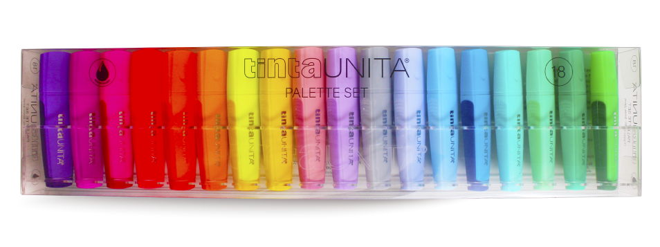 Evidenziatori Palette Set 18 colori - Tinta Unita