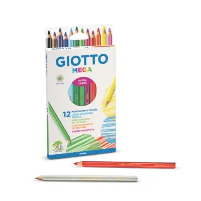 Pastelli in legno Mega da 12 - Giotto