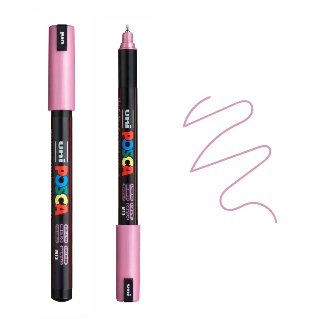 Marcatore Uni Posca Fine - Rosa metal