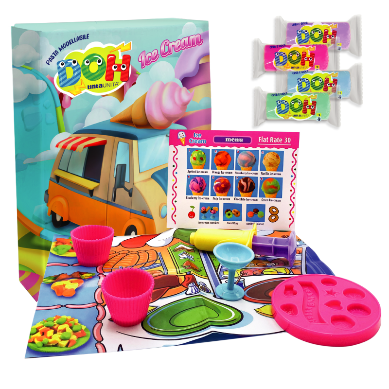 Box Pasta Modellabile Ice Cream - Tinta Unita Doh