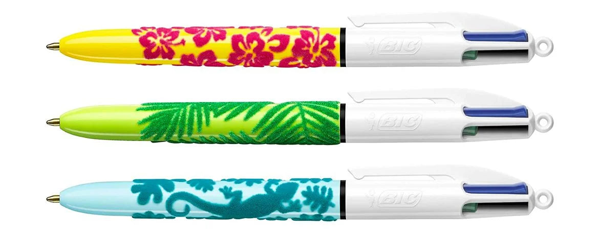 Penna BIC 4 colori con stampa in rilievo