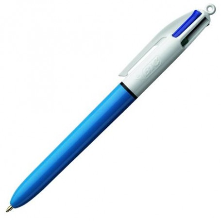 Penna BIC 4 colori - Celeste