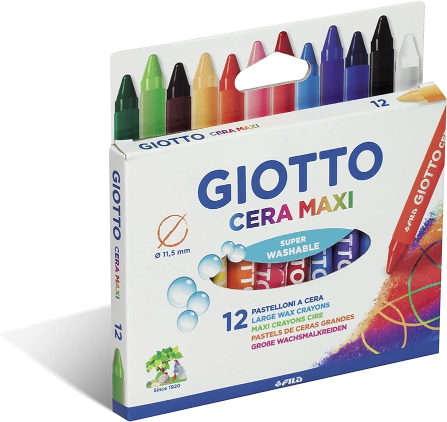 Pastelli a Cera Maxi da 12 - Giotto
