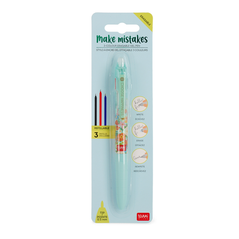 Penna Gel Cancellabile 3 Colori - LEGAMI