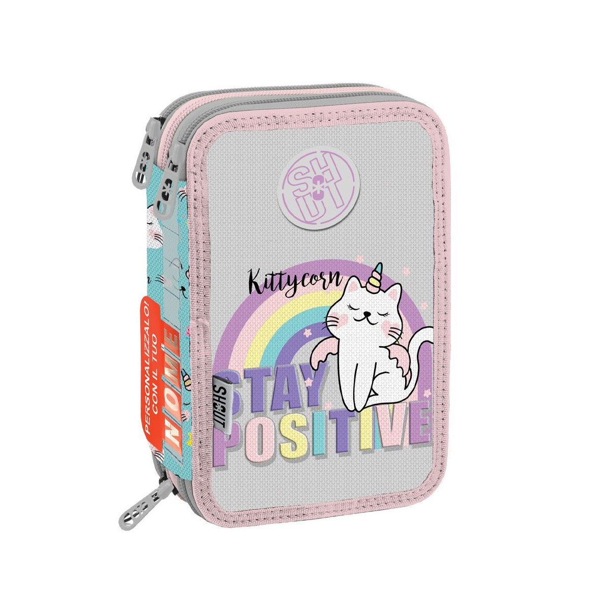 Astuccio 3 zip accessoriato Kittycorn - Shout