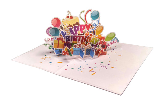 BIGLIETTO HAPPY BIRTHDAY - ORIGAMO